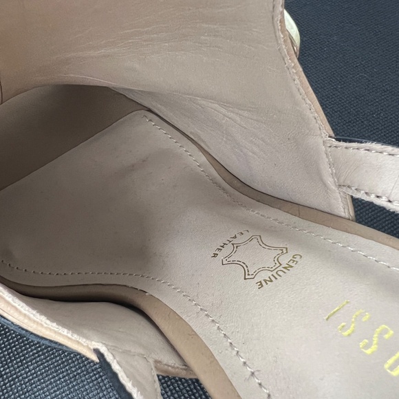 Aritzia Capelli Rossi Sandals Leather Block Heel Made In Brazil Size 10 NWT - Picture 14 of 16